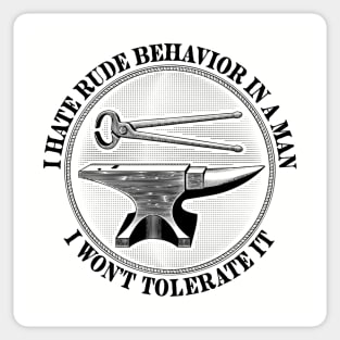 I hate rude behavior Sticker